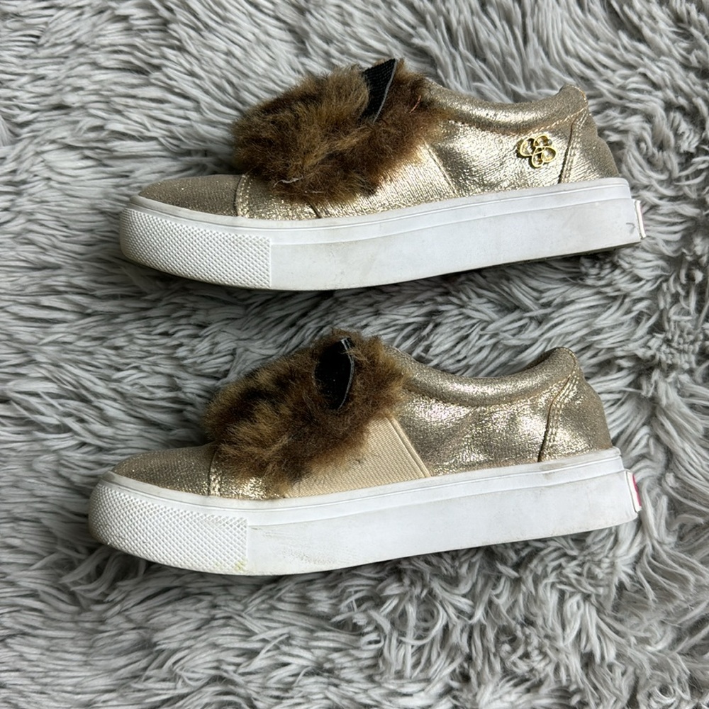 Jessica Simpson metallic tan cat slip on sneakers size 11 - Picture 7 of 9